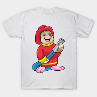 Mole as Firefighter with Hose T-Shirt